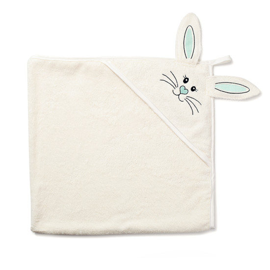 Полотенце Twins Зайчик 100x100 1500-TANZ-02 beige, бежевый