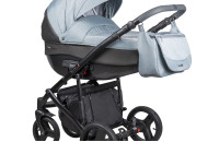 Коляска 2 в 1 Coletto Florino New черная рама 01 голубой