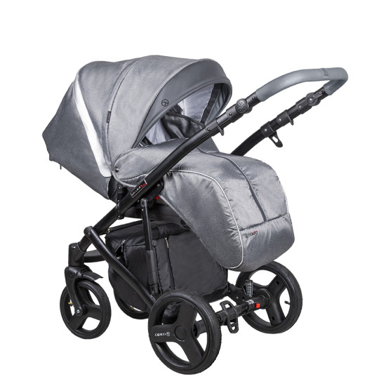Коляска 2 в 1 Coletto Florino New черная рама 04 графит