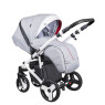 Коляска 2 в 1 Coletto Florino New черная рама 05 белый / серый