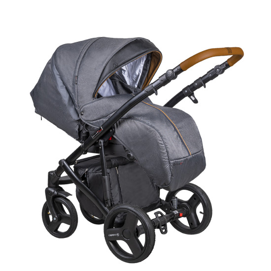 Коляска 2 в 1 Coletto Florino New черная рама 06 графит