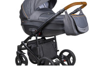 Коляска 2 в 1 Coletto Florino New черная рама 06 графит