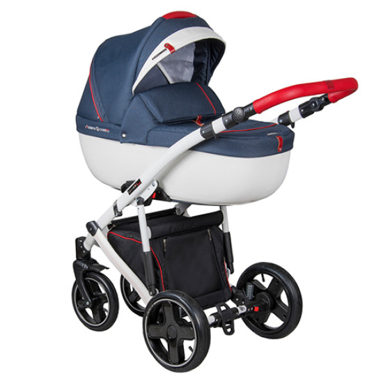 Коляска 2 в 1 Coletto Modena 03 синий / белый