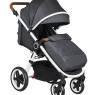 Коляска Coletto Joggy white black, черный