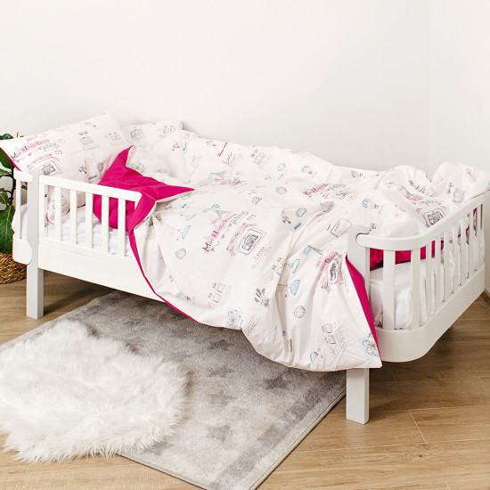 Постіль 4 ел Twins Paris полуторна 1155-TPP-08, pink, рожевий