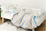 Постель 4 эл Twins Love полуторная 1155-TPL-010, grey, серый