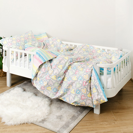 Постель 4 эл Twins Love полуторная 1155-TPL-010, grey, серый