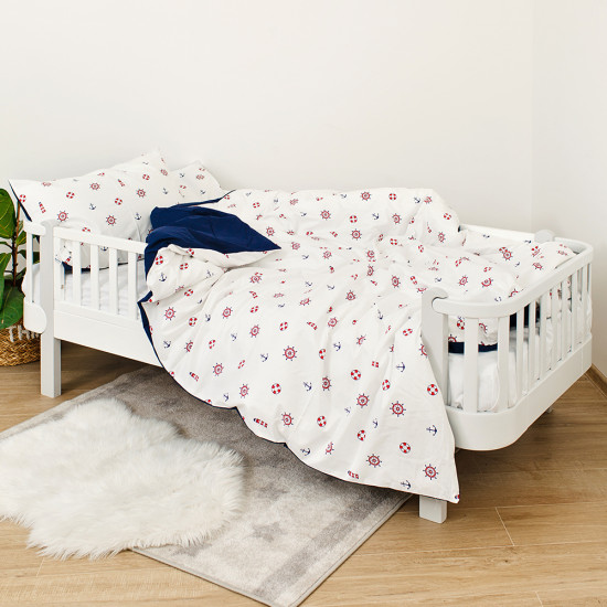 Постель 4 эл Twins Оcean полуторная 1155-TPО-09 Blue, синий
