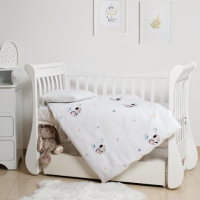 Сменная постель 3 эл Twins Dolce Summer day с вышивкой 3062-TD-100-01, white, белый