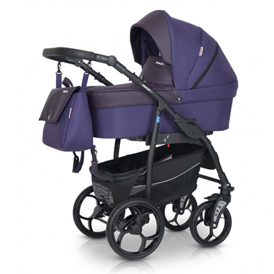 Коляска 3 в 1 Verdi Max Plus 02, фіолетовий