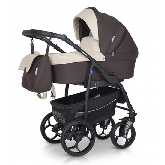 Коляска 3 в 1 Verdi Max Plus 05, коричневий