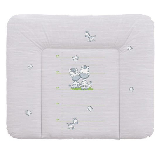 Повивальний матрац Cebababy 85x72 Basic line W-134-002-260, Зебра сіра, сірий