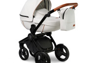 Коляска 2 в 1 Verdi Futuro 06 White Diamond, беж / коричневый
