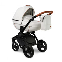Коляска 2 в 1 Verdi Futuro 06 White Diamond, беж / коричневый