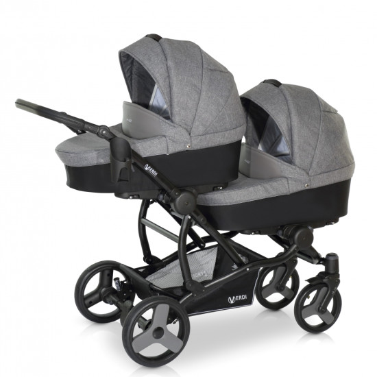 Коляска для двійні Verdi For 2 05, сірий