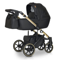 Коляска 2 в 1 Verdi Verso Gold 9023-VVG2v1-13, G01, черный