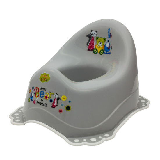 Maltex Bear & Friends 2K 5313 Grey / White, gray / white pot