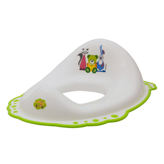 Накладка на унитаз Maltex Bear & Friends 2K 5337 white / green, белый / зеленый