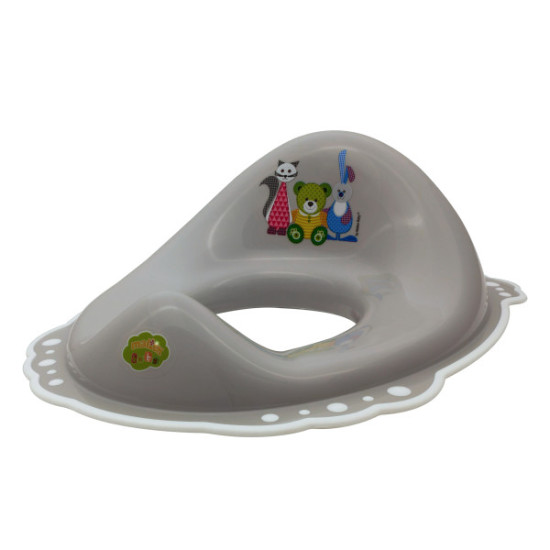Накладка на унитаз Maltex Bear & Friends 2K 5337 grey / white, белый / серый