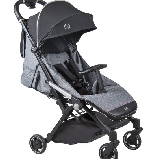 Коляска Coletto Lanza grey melange, светло серый