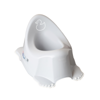 Горшок Tega DK-001 Уточка без музыки DK-001-122, light grey, серый