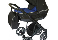 Коляска 2 в 1 Broco Monaco dark blue, синий