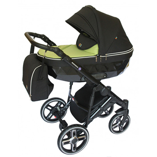 Коляска 2 в 1 Broco Monaco light green, салатовый
