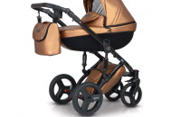 Коляска 2 в 1 Verdi Mirage Limited gold, черный / золото