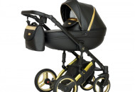 Коляска 2 в 1 Verdi Mirage Limited gold II, черный / золото