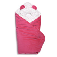 Set of envelope blanket with pillow Twins Bear fuchsia