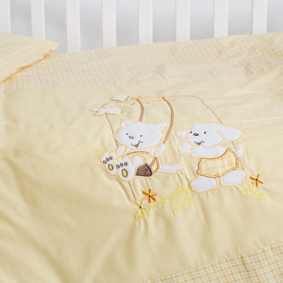 Змінна постіль 3 ел Twins Limited 3099-TL-002, Dog & cat yellow, жовтий