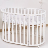 Кровать Twins Cozy овальное 160х60 9800-TC-160-01, белый, белый