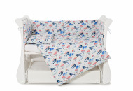 Бампер Twins Comfort line 2054-С-056, Самолетики, голубой
