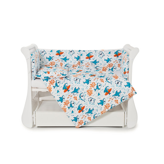 Бампер Twins Comfort line 2054-С-057, Акулки, голубой
