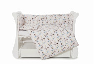Бампер Twins Comfort line 2054-С-061, Ежики, бежевый
