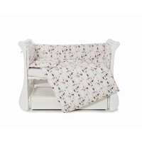 Бампер Twins Comfort line 2054-С-061, Ежики, бежевый