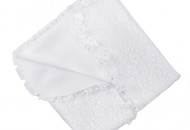 Крыжма - плед Twins Celebrity 110x80 с рюшками 1405-01, white, белый