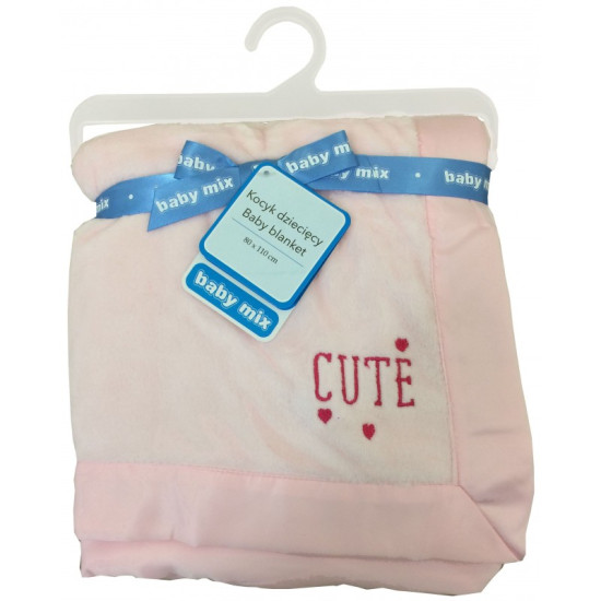 Плед Baby Mix SH-45551CL 80х110 pink, розовый