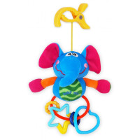 Плюшевая подвеска Baby Mix TE-9687 TE-9687-E, Слоник, мультиколир