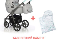 Коляска 2 в 1 Roan Esso mint, серый
