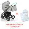Коляска 2 в 1 Roan Esso mint, серый