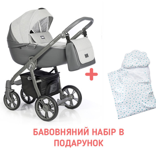Коляска 2 в 1 Roan Esso Neutral Graphite, серый