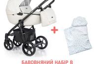 Коляска 2 в 1 Roan Esso Neutral Stone, белый / беж