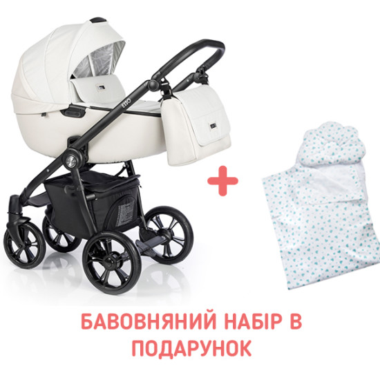 Коляска 2 в 1 Roan Esso Neutral Stone, белый / беж