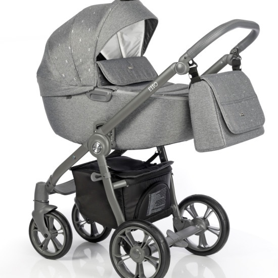 Коляска 2 в 1 Roan Esso Silver Chic, серый