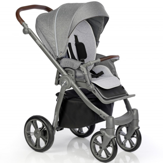 Коляска 2 в 1 Roan Esso Total Grey, серый