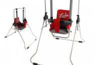 Детская качель Adbor Luna (с барьером) 02 красный/серый