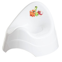 Горшок Maltex Dino музыкальный 6050 white, белый