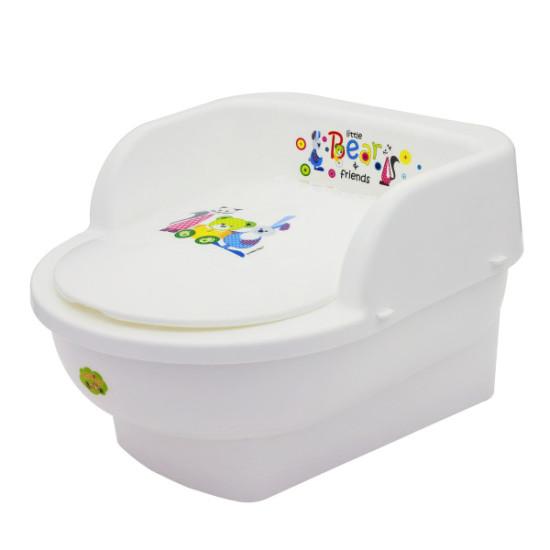 Горшок кресло Maltex Bear & Friends 5429 white, белый