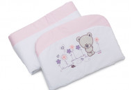 Бампер Twins Evo Лето сатин / аппликация 2073-A-017, pink, розовый